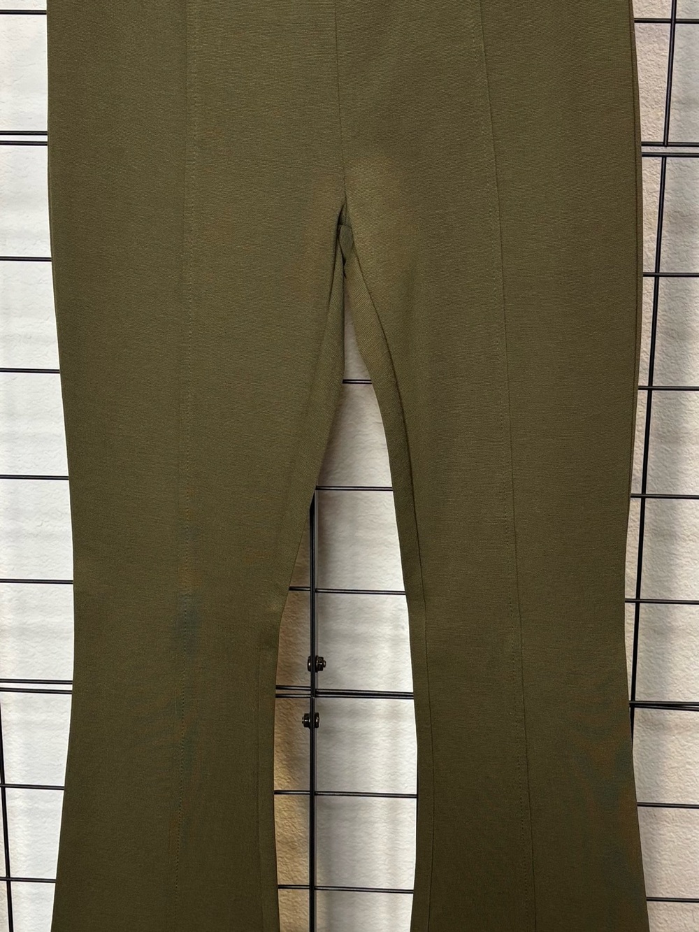 Dear Scarlett Olive Green Stretch Flare Trousers